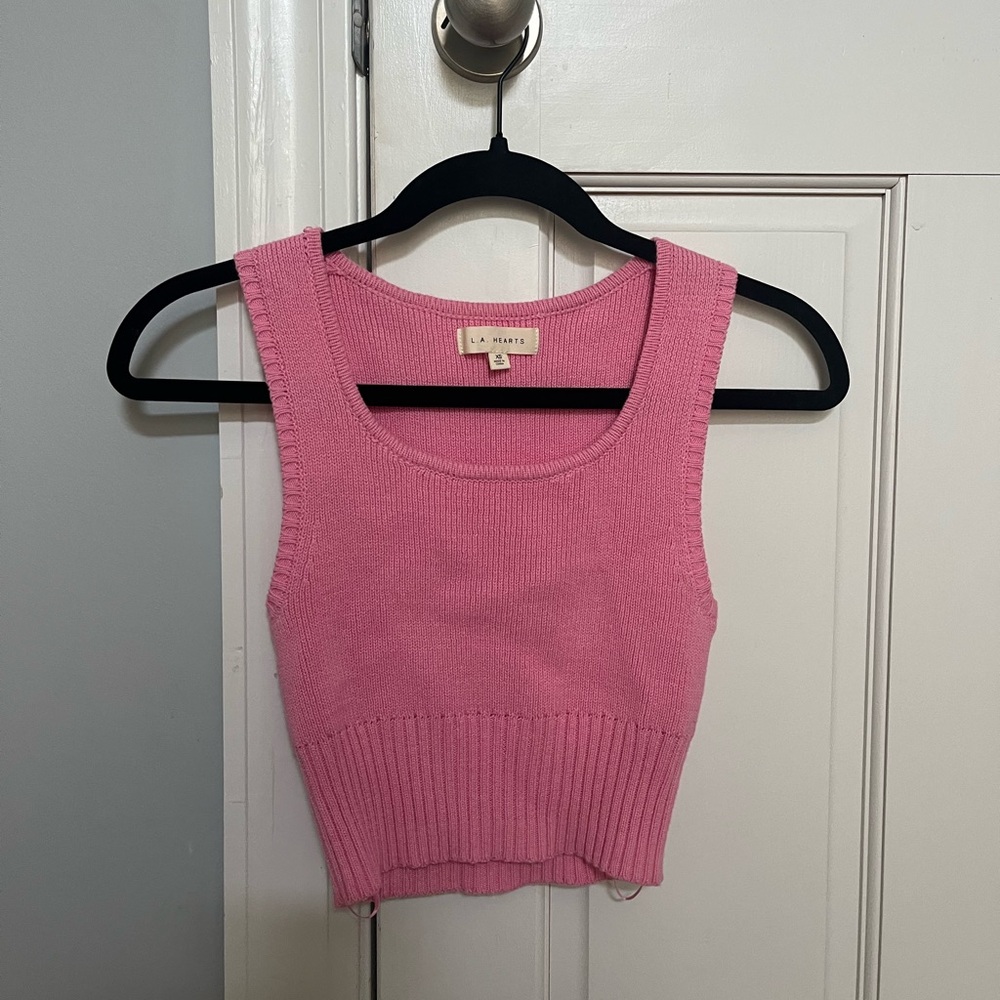 Pacsun Pink Knit Tank Top!